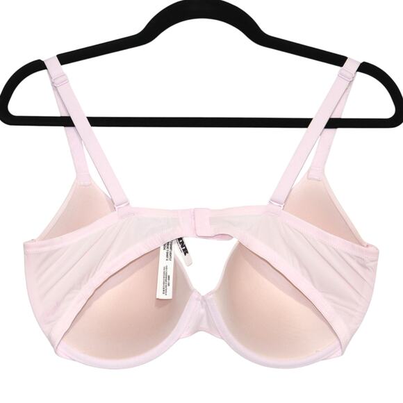 VS PINK Wear Everywhere Lightly Lined Full Coverage T-Shirt Bra 38DD Pink Tulip - Picture 3 of 3